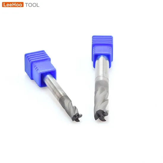 CNC Machine Straight Tungsten Solid Carbide Stainless Steel Tool Corner Rounding Diamond Coating End Mill 