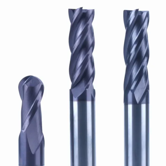 Avichf HRC58 Coated Milling Cutter 4 Flute Carbide Corner Radius End Mill 